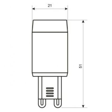 LED Žiarovka G9/3,5W/230V 3000K