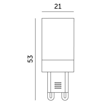 LED Žiarovka G9/3W/230V 4000K 100°