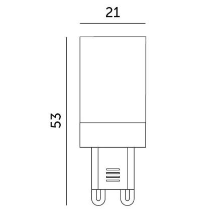 LED Žiarovka G9/3W/230V 6000K 100°