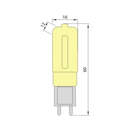 LED žiarovka G9/5W/230V 3000K