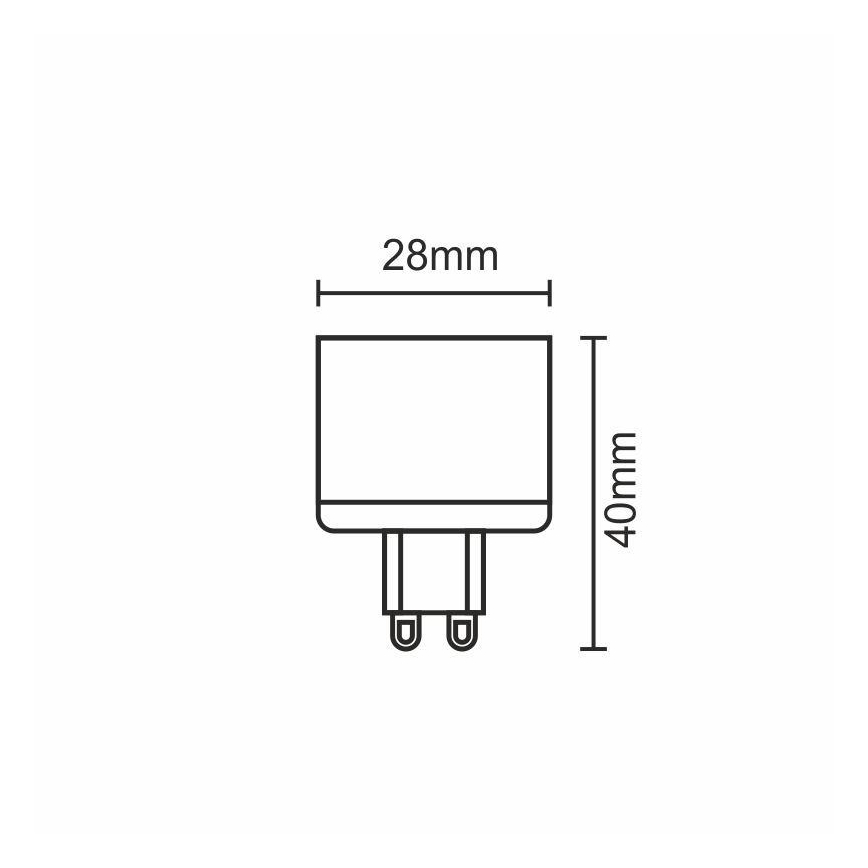 LED Žiarovka G9/5W/230V 4000K