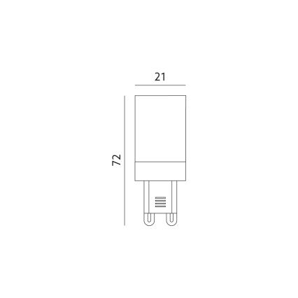 LED Žiarovka G9/6W/230V 3000K