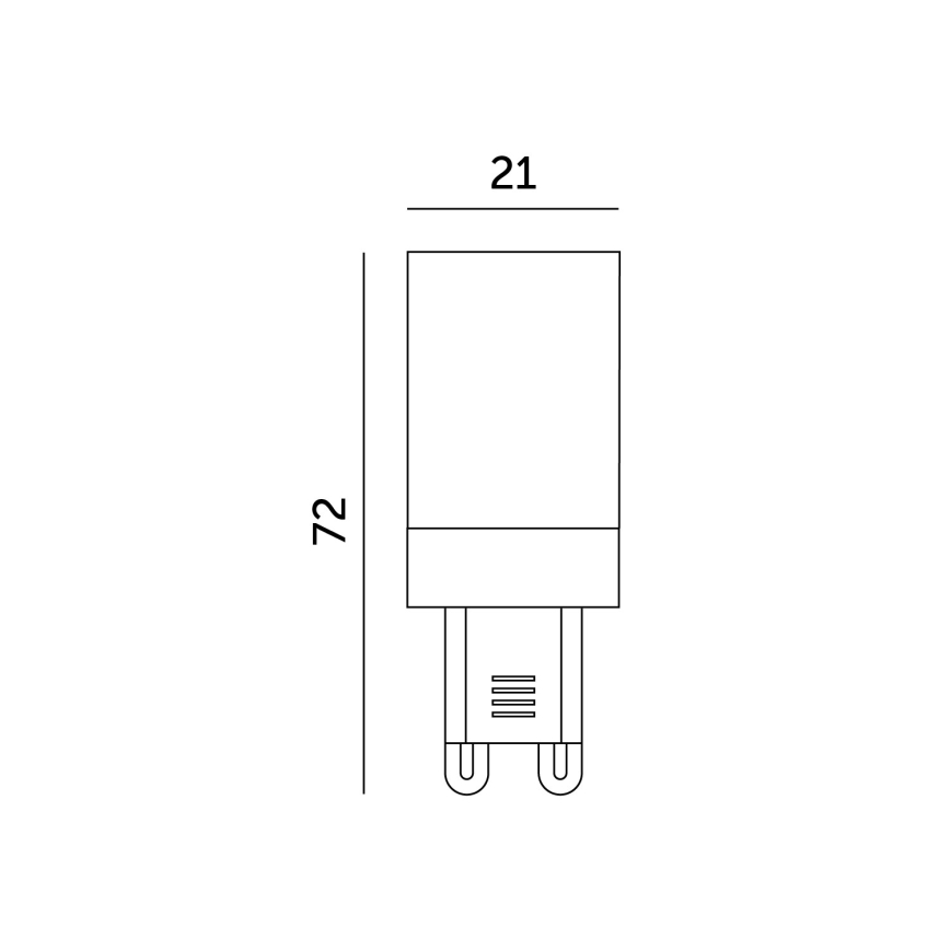LED Žiarovka G9/6W/230V 6000K