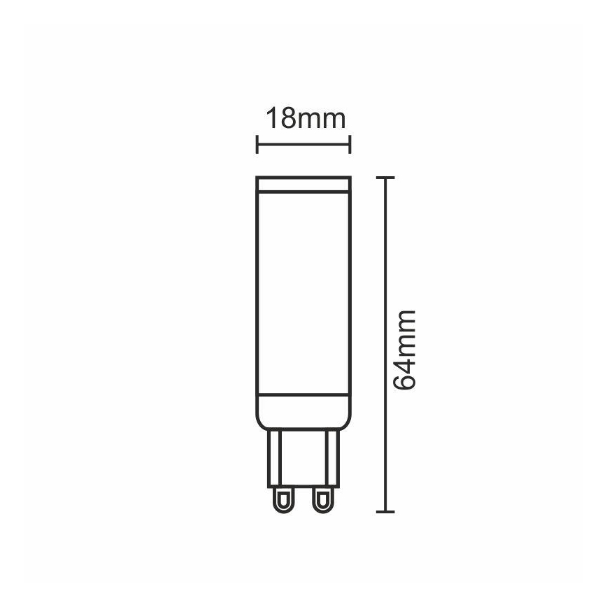 LED Žiarovka G9/7W/230V 2800K