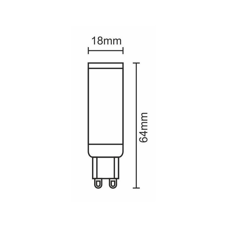 LED Žiarovka G9/7W/230V 6000K