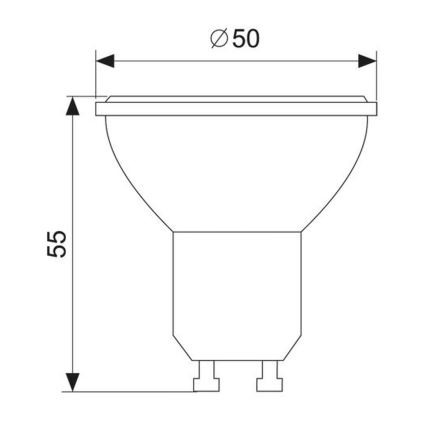 LED Žiarovka GU10/1,5W/230V 6000K