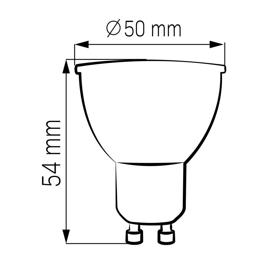 LED Žiarovka GU10/4,5W/230V 4000K