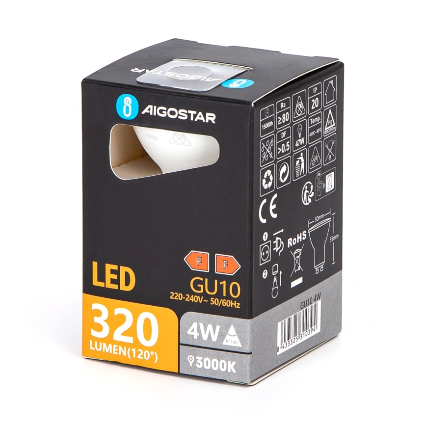 LED Žiarovka GU10/4W/230V 3000K - Aigostar