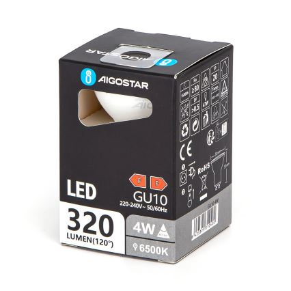 LED Žiarovka GU10/4W/230V 6500K - Aigostar