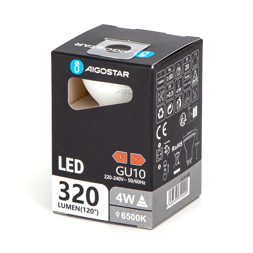 LED Žiarovka GU10/4W/230V 6500K - Aigostar