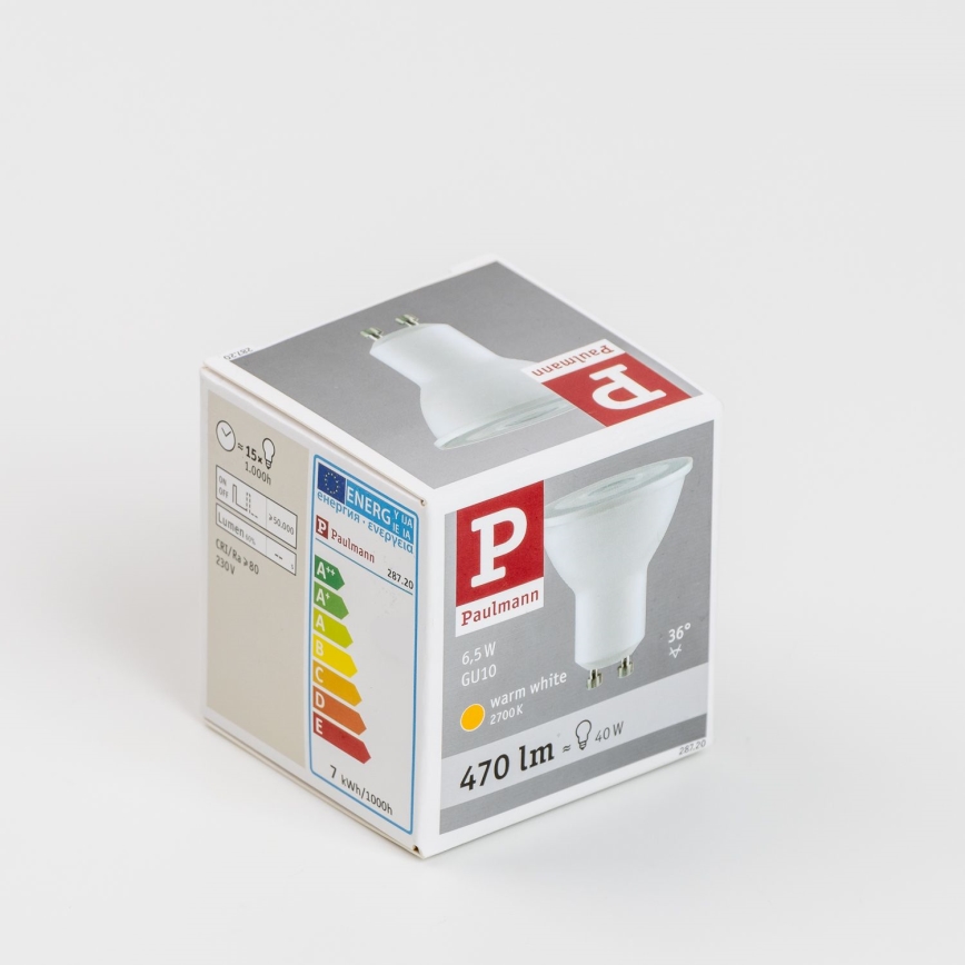 LED Žiarovka GU10/6,5W/230V 2700K - Paulmann 28720
