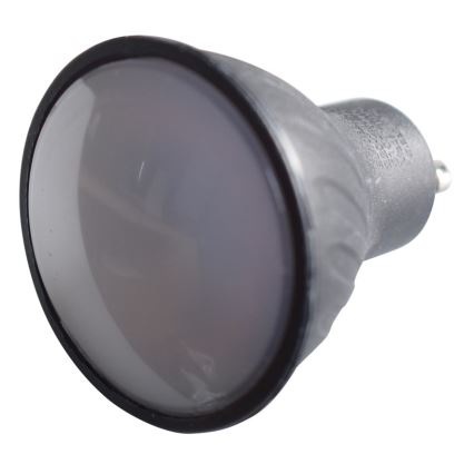 LED Žiarovka GU10/6W/230V 3000K čierna