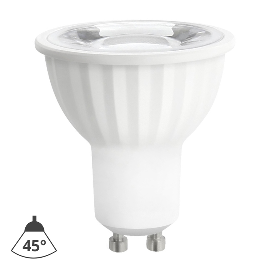 LED Žiarovka GU10/6W/230V 4000K 45° biela