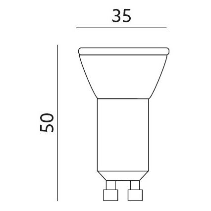 LED Žiarovka GU10-MR11/4W/230V 3000K