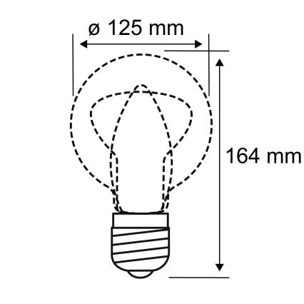 LED Žiarovka INNER G125 E27/3,5W/230V 1800K - Paulmann 28875