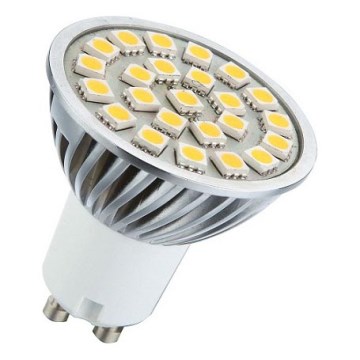 LED žiarovka LED24 SMD 5050 GU10/4W  studená biela 6500-7000K - GXLZ044