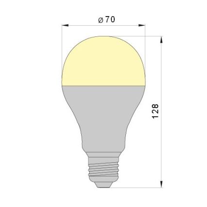 LED Žiarovka LEDSTAR A70 E27/18W/230V 4000K