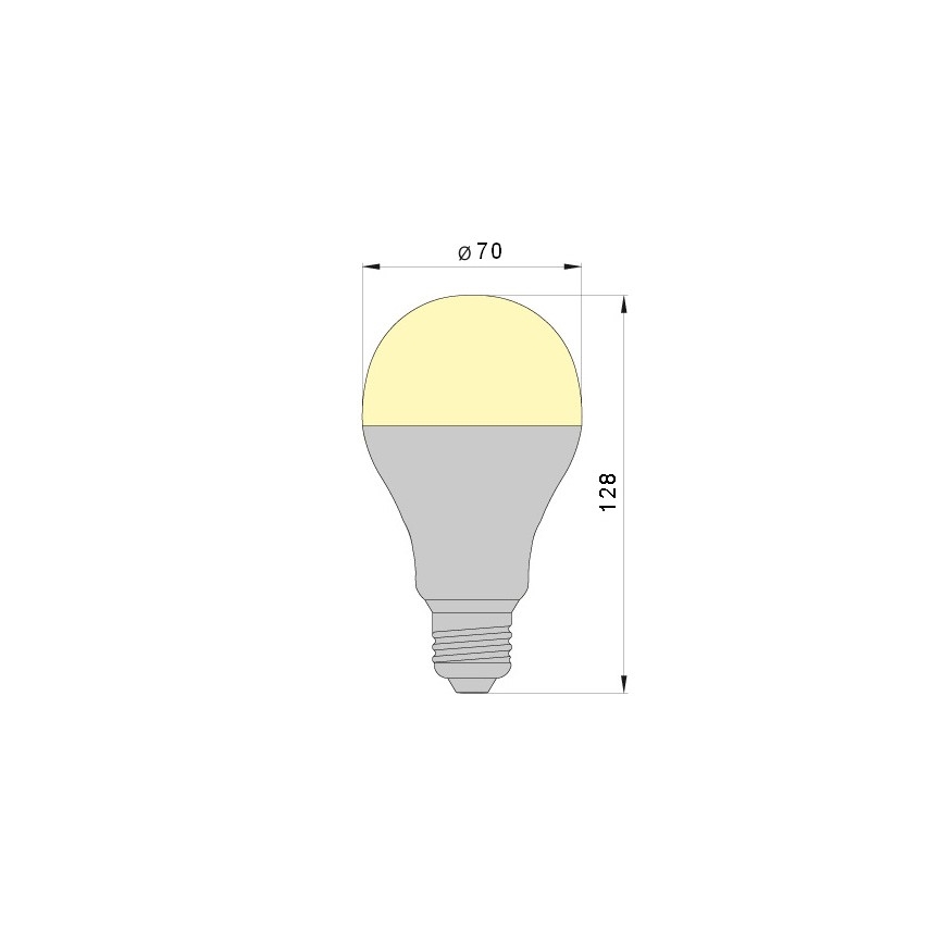 LED Žiarovka LEDSTAR A70 E27/18W/230V 4000K