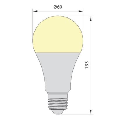 LED Žiarovka LEDSTAR ECO A65 E27/20W/230V 4000K