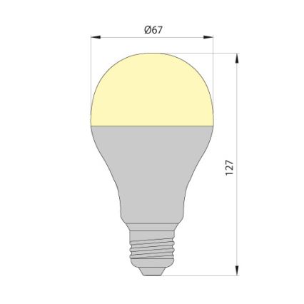 LED Žiarovka LEDSTAR ECO E27/10W/230V