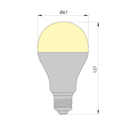 LED Žiarovka LEDSTAR ECO E27/12W/230V 3000K