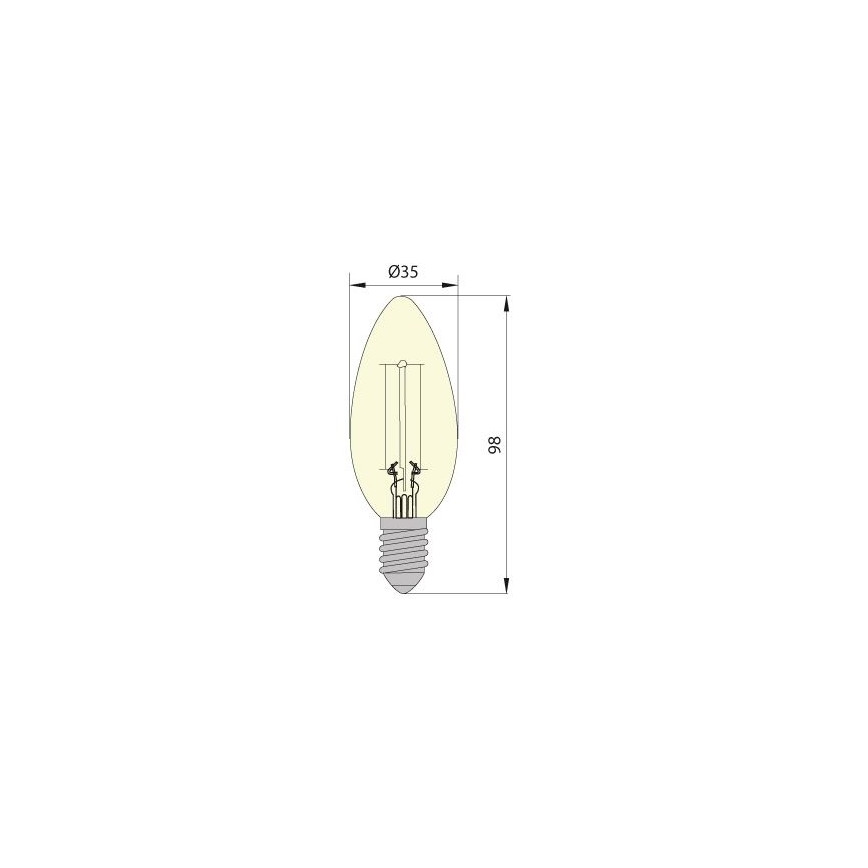 LED Žiarovka LEDSTAR VINTAGE E14/5W/230V 4000K