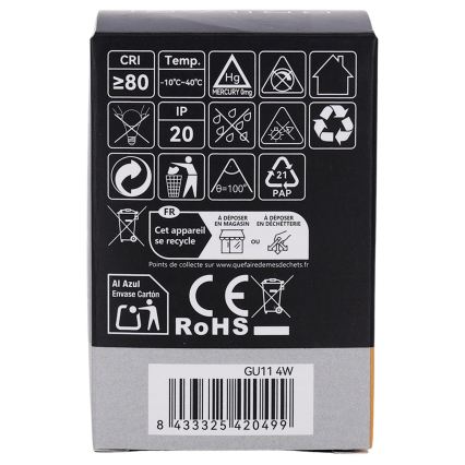 LED žiarovka MR11 GU10/4W/230V 3000K - BRILAGI