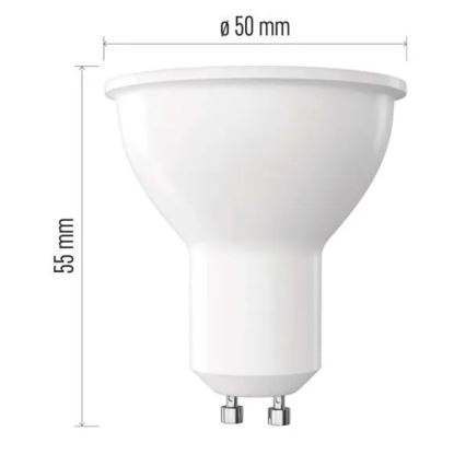 LED Žiarovka MR16 GU10/3W/230V 4000K Energetická trieda A