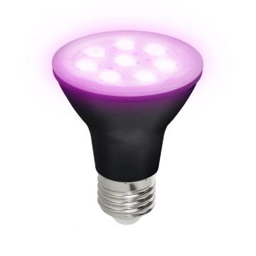 LED Žiarovka na rast rastlín PLANTY E27/7W/230V 1200K čierna