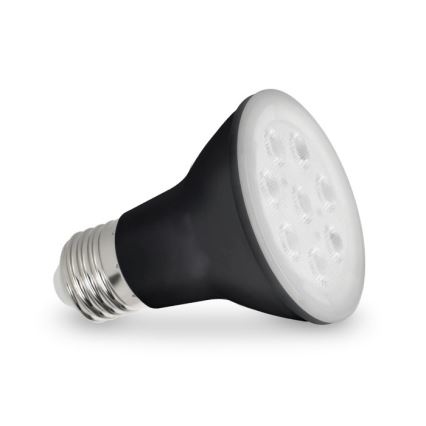 LED Žiarovka na rast rastlín PLANTY E27/7W/230V 1200K čierna