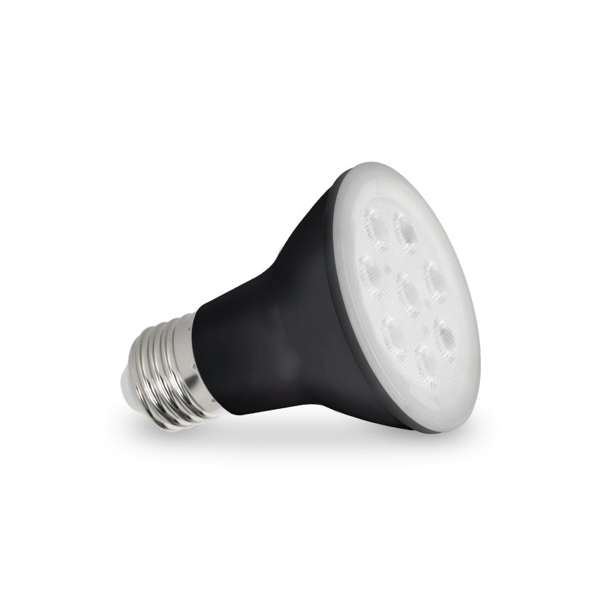 LED Žiarovka na rast rastlín PLANTY E27/7W/230V 1200K čierna
