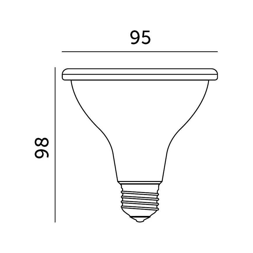 LED Žiarovka na rast rastlín PLANTY E27/9W/230V 1200K biela