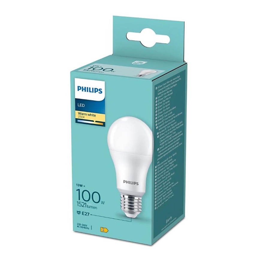 LED Žiarovka Philips A60 E27/13W/230V 2700K