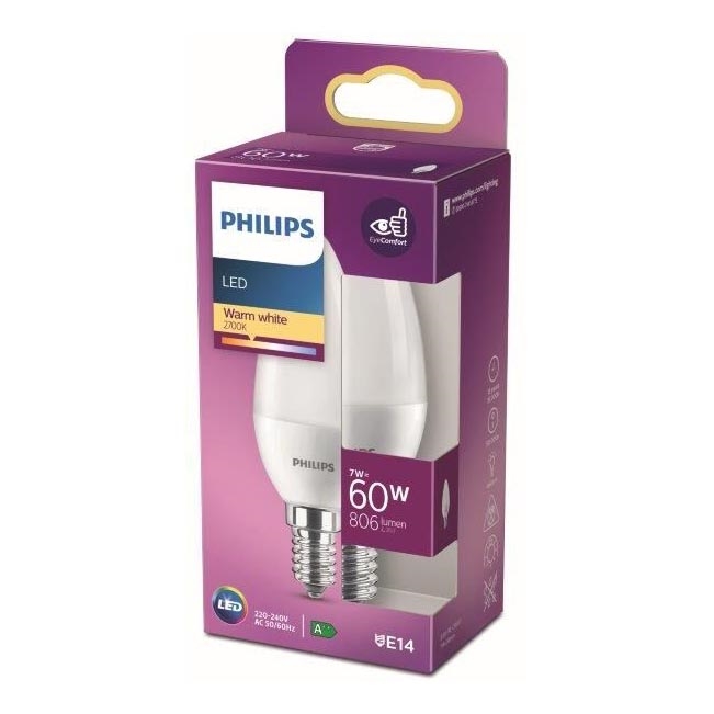 LED Žiarovka Philips B38 E14/7W/230V 2700K