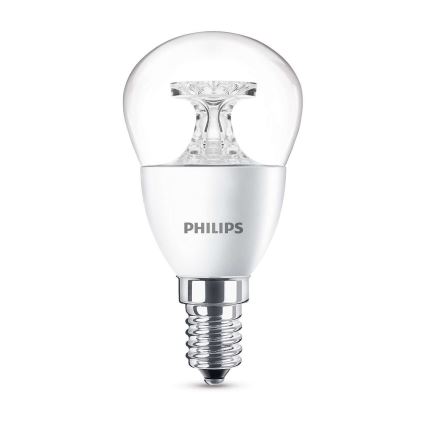 LED Žiarovka Philips E14/4W/230V - LUSTER číra