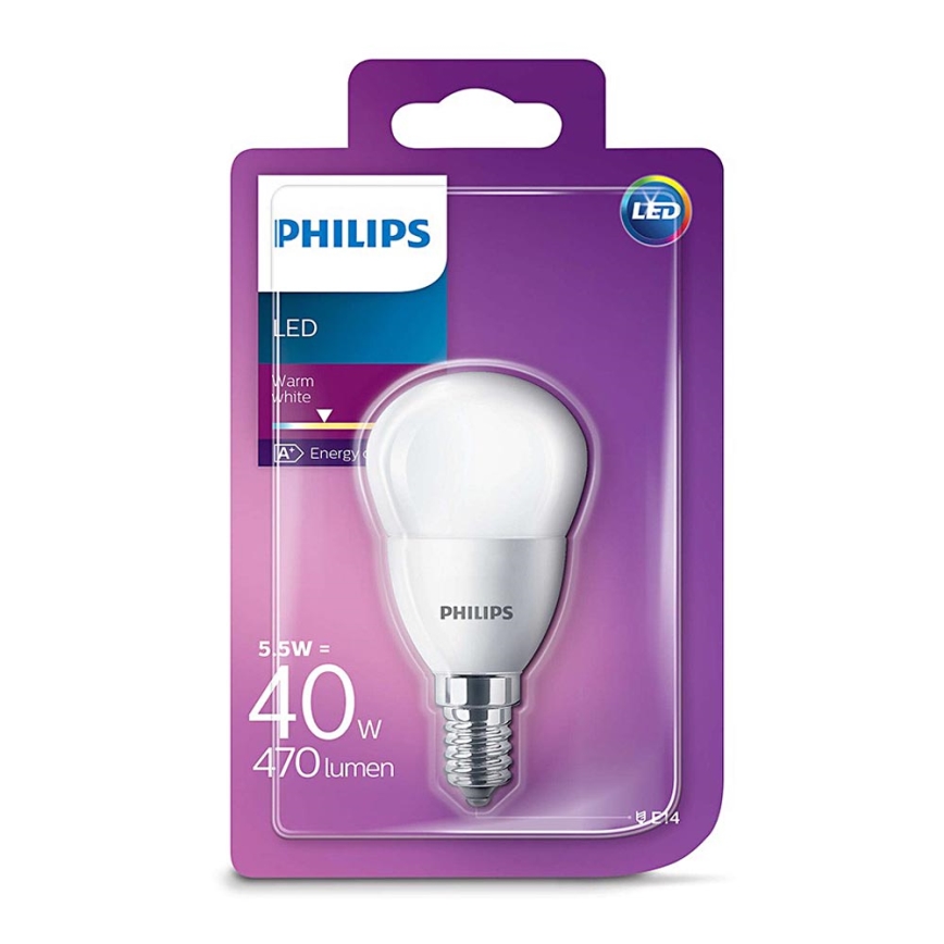 LED žiarovka Philips E14/5,5W/230V 2700K