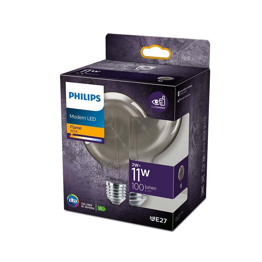 LED Žiarovka Philips E27/2W/230V 1800K