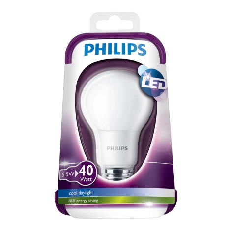 LED žiarovka Philips E27/5,5W/230V 6000K