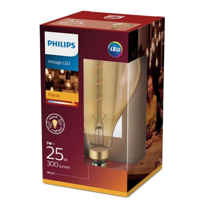 LED Žiarovka Philips E27/5W/230V 2000K - VINTAGE