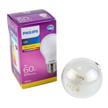 LED Žiarovka Philips E27/7W/230V 2700K