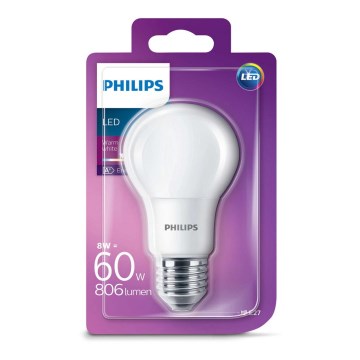 LED Žiarovka Philips E27/8W/230V LED Žiarovka Philips E27/8W/230V