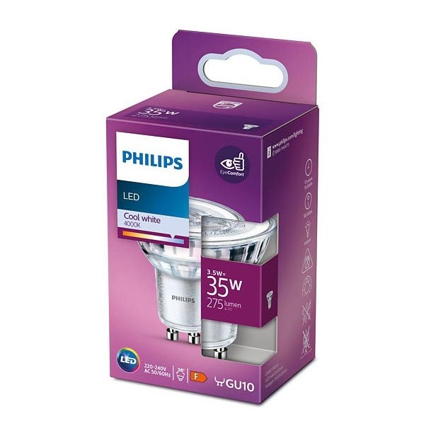 LED Žiarovka Philips GU10/3,5W/230V 4000K