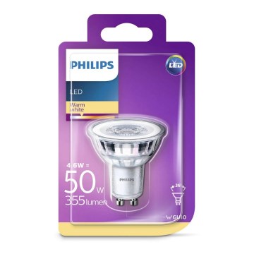 LED Žiarovka Philips GU10/4,6W/230V 2700K