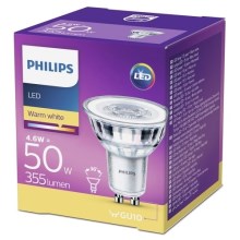 LED Žiarovka Philips GU10/4,6W/230V 2700K