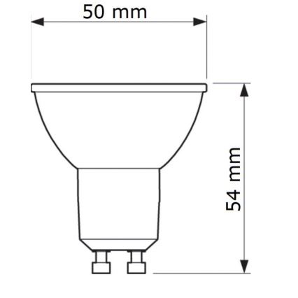 LED Žiarovka Philips GU10/6,7W/230V 6500K