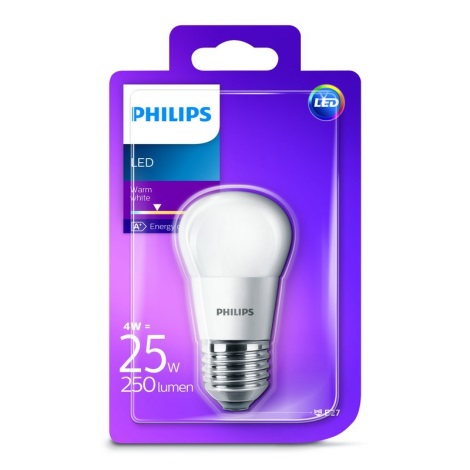 LED Žiarovka Philips LUSTER E27/4W/230V 2700K