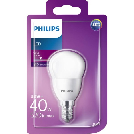 LED Žiarovka Philips P45 E14/5,5W/230V 4000K