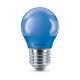 LED Žiarovka  Philips P45 E27/3,1W/230V modrá