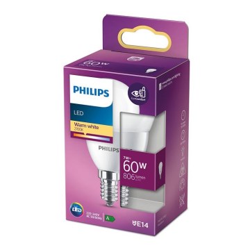 LED Žiarovka Philips P48 E14/7W/230V 2700K