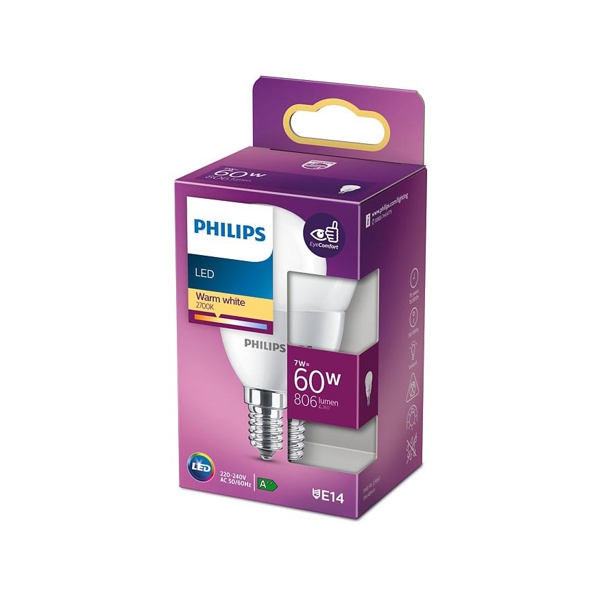 LED Žiarovka Philips P48 E14/7W/230V 2700K
